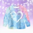 thumbnail image 6 of Toddler Baby Girls Winter Clothing Sets 2T 3T 4T 5T 6T 7T 8T Girl Clothes Long Sleeve Toddler Girls Clothes Tie-Dye Hoodie and Girls Leggings 2 Piece Fall Outfits Blue Size 3-4 Years, 6 of 7