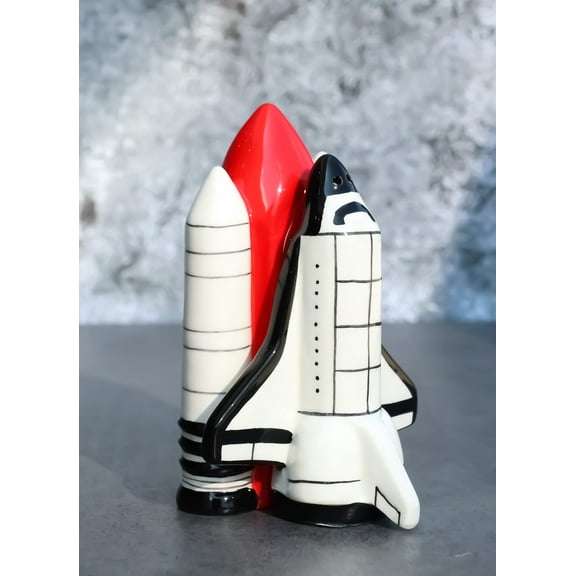 Space Shuttle Apollo Planets & Moon Exploration Salt And Pepper Shakers Set