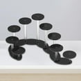 thumbnail image 1 of Soporte de acrílico Baoblaze Vitrina redonda Soporte de exhibición de pasteles Negro, 1 of 8