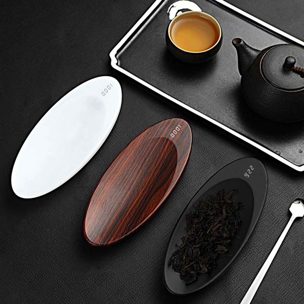 YESTUNE Tea Scale 0.1g Accuracy Scale Wood Color Creative Jewelry Electronic Scale