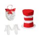 thumbnail image 3 of Copo de vestir de sombrero Propiedades de fotos Red White Rayas Sombrero para fiestas temáticas Fiesta, 3 of 9