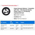 thumbnail image 2 of Engine Harmonic Balancer - Compatible with 1994 - 1996 Chevy Beretta Coupe 2-Door 3.1L V6 Naturally Aspirated OHV GAS 1995, 2 of 2