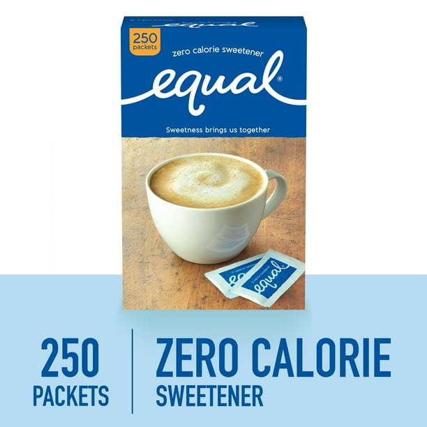 Equal Zero Calorie Sweetener Packets, Sugar Substitute, 250 Ct