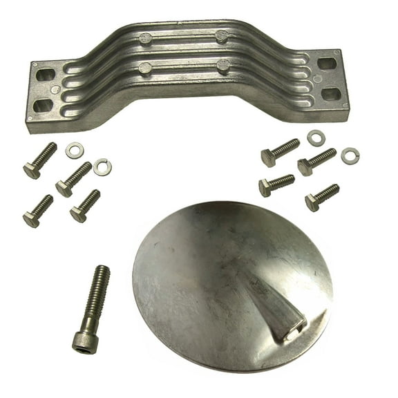 Zinc Anode Kit For Yamaha F200 F225 F250 F300 3.3L & 4.2L V6 KIT With Flat Zinc Skeg Anode