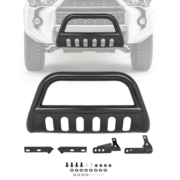 KOJEM 3" Black Bull Bar for 2010-2024 Toyota 4Runner Brush Grille Guard Front Bumper