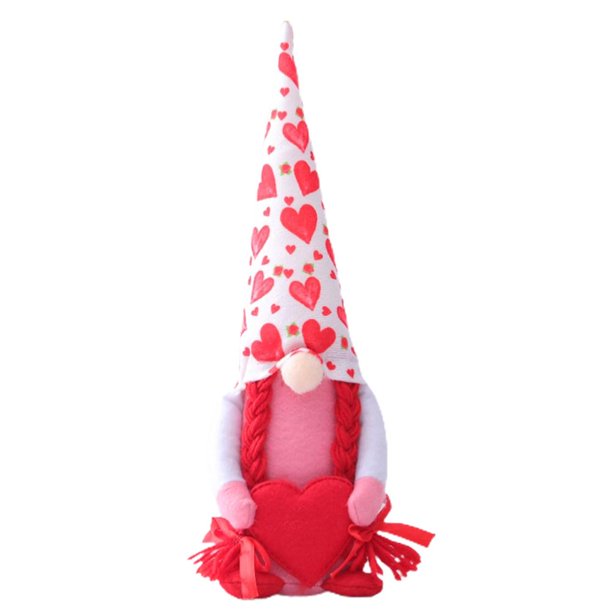 Muñeco De Peluche De San Valentín, Decoración Hecha A Mano, Muñeco Sin Rostro, Juguetes De Peluche, Regalo Para Niños Y Adultos, Decoración Del Hogar, Figuritas De Mesa Monstrate FN007413-00