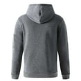 thumbnail image 6 of JTieacloth Mens Hooded Sweatshirt Men's Zip Up Hoodie With Pocket Casual Pullover Lined Sweatshirt Comfortable Lightweight Outdoor Sportswear Gray, 6 of 6
