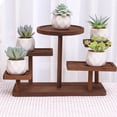 thumbnail image 5 of Vintage Wooden Display Risers Wood Showcase Stands for Shelves and Countertops Step Plinths for Jewellery, Desserts Display Rack, 5 of 7