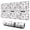 White Cow Moo, variant on Long Mouse Pads for Desk,Pink Cow Bell Pattern Desk Mats on Top Of Desks, Desk Mouse Pad Extra Large with 3mm Non-Slip Base and Stitched Edge for Gaming,Office,Work,Home 31.5"x11.8"