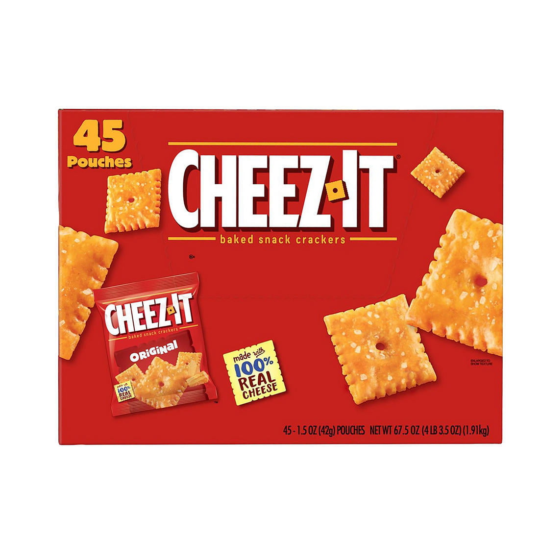Product of Cheez-It Crackers Individual Pouches, Unisex 45 Ct ...