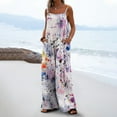 thumbnail image 2 of Tnhcen Women's Casual Loose Vintage Floral Print Pocket Dungarees Jumpsuit – Adjustable Straps Soft Fabric S-3XL Sizes for All Body Types, 2 of 6