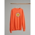 thumbnail image 3 of Vintage Sun Moon Daisy Sweatshirt Women -Image by Shutterstock, Female 5X-Large, 3 of 4