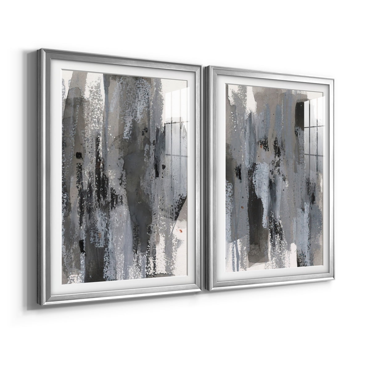 Wexford Home Loft Pastel III Premium Framed Print, 26.5" x 36.5" - Ready to Hang, Silver (Set of 2)