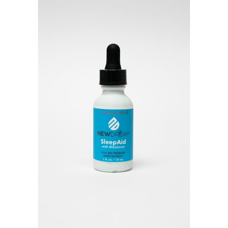 New Dream Hemp-Vegan Organic Pure NON GMO Hemp combined with Pure Melatonin to produce the best natural sleep aid - Strawberry Mint Flavor