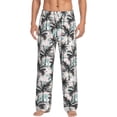 thumbnail image 2 of Goofa Hawaii Palms Printed Soft Pajama Pants for Men, Wide Leg Comfy Casual Lounge Yoga Pants-XX-Large, 2 of 9