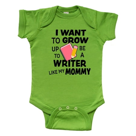 

Inktastic I Want To Grow Up To Be A Writer Like My Mommy Gift Baby Boy or Baby Girl Bodysuit