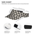 thumbnail image 2 of KLL Sport Sun Visor Hats Ball Caps Empty Top Baseball Sun Cap for Men Women-Daisy Plaid Black, 2 of 6