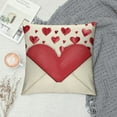 thumbnail image 2 of JEUXUS  Valentine's Day Pillow Covers  Big Red Hearts Small Red Hearts Decor Throw Pillow Covers Valentine's Day Cushion Case Decoration for Sofa Couch 53C, 2 of 5