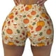 thumbnail image 2 of Balery Fall Autumn Pantalones cortos de entrenamiento estampados para mujer, sin costuras, ajustados, para gimnasio, yoga, correr, deportes, ejercicio activo, fitness.-XX-Large, 2 of 8
