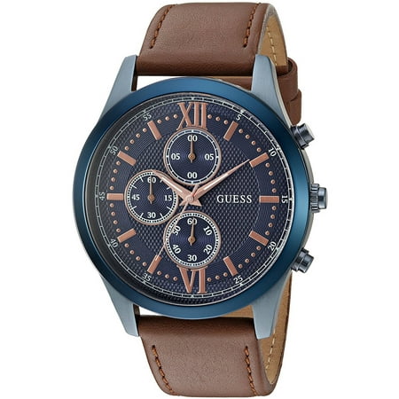 GUESS Leather Chronograph Mens Watch U0876G3