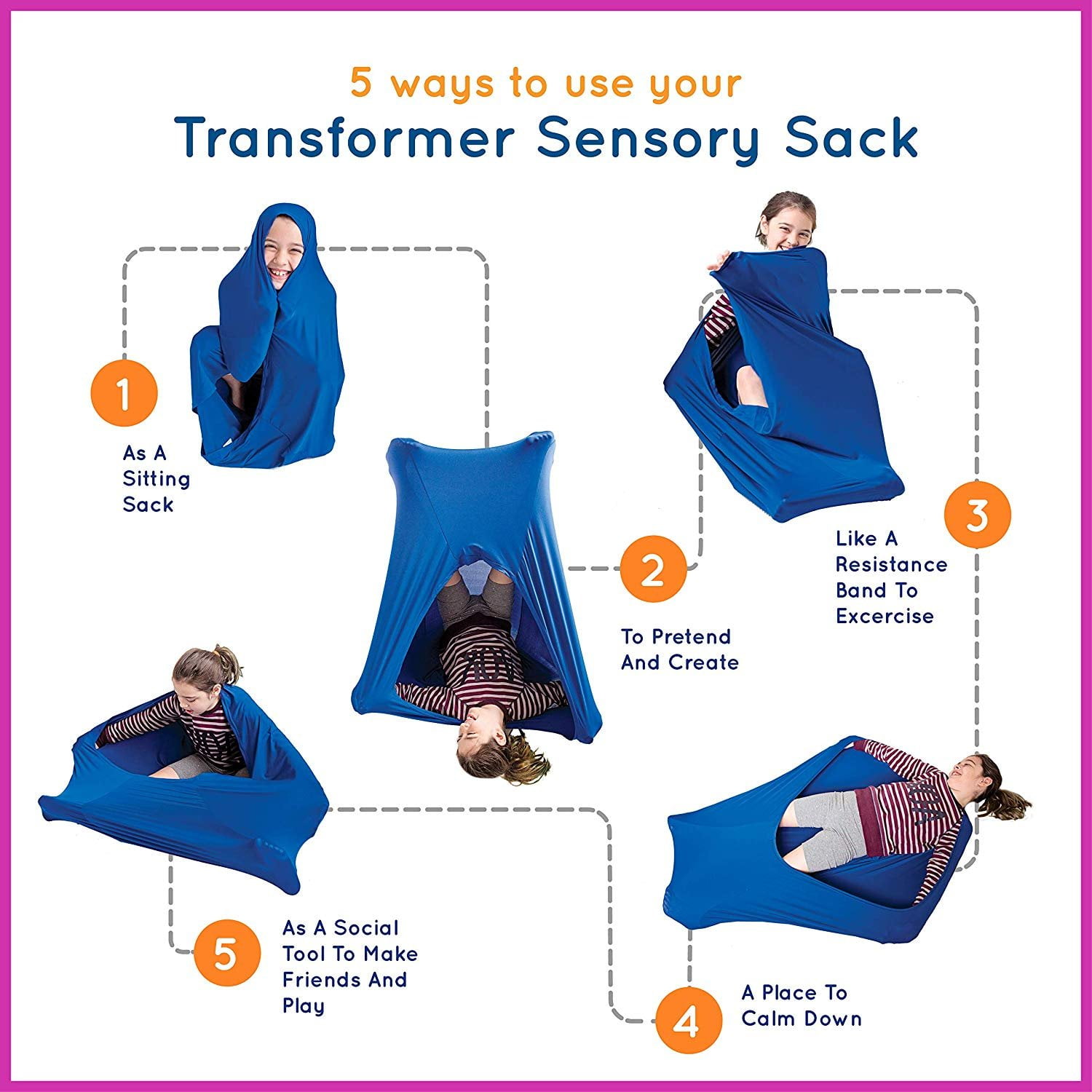 Transformer Sensory Sack Sensory Special Needs Kids Therapy Toys for Autism 