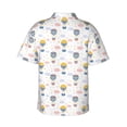 thumbnail image 3 of Daiia Hot Air Balloon Hawaiian Shirt for Men Gentle Cotton Regular Short Sleeve Casual-Small, 3 of 9