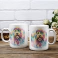 thumbnail image 3 of Hippie Goldendoodle Portrait Watercolor Tie-Dye Vintage Styles Mug Doodle Dog Lover Gifts Idea Coffee Tea Cup - 00014, 3 of 4