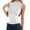 White, variant on Women's T-Shirts Basic Tops Slim Fit Sleeveless Semi High Neck Tank Stretch Blouse Y2k Clothes