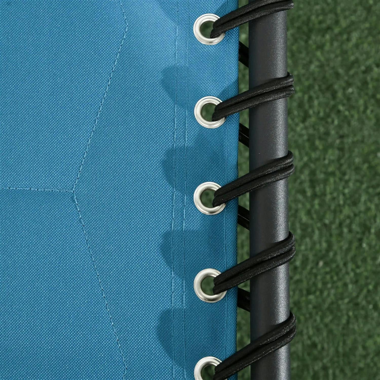 Demi Bonn 2 Piece Folding Chaise Lounge Set with Reclining Back, Portable Outdoor Patio Furniture for Beach, Yard, Sky Blue