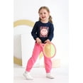 thumbnail image 5 of Happy Town Toddler Girl Fall Outfits Long Sleeve Letter Top and Long Pants Set Toddler Sweatsuits, 5 of 9