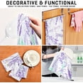 thumbnail image 7 of Coolnut Beautiful Lavender Kitchen Dish Towel Set of 4, Super Soft Absorbent Cleaning Cloth, Reusable Quick Drying Kitchen Towel for Home, Kitchen Washcloth Gift, 7 of 7