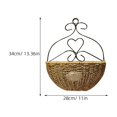 thumbnail image 2 of BESTYASH De Pared Con Florero De Metal Con Cesta Colgante Multicolor Para Y Hogar, 2 of 7