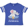 thumbnail image 3 of Inktastic My Godfather Loves me to the Moon and Back Elephant Family Boys or Girls Toddler T-Shirt, 3 of 5