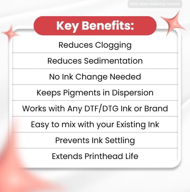 MAGICMIX™ Black Ink Stabilizer for DTF & DTG Printers, Helps Reduce Settling, Improve Flow, Minimize Printhead Clogging & Extend Printhead Life, 60ml