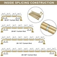 thumbnail image 3 of Curtain Rods for Windows to es Wrap Around Heavy Duty Drapery Rod ” Wall Mounted Ceiling Mounted Curved out Room Darkening Curtains Rod for Bedroom Kitchen Window Matte, 3 of 8
