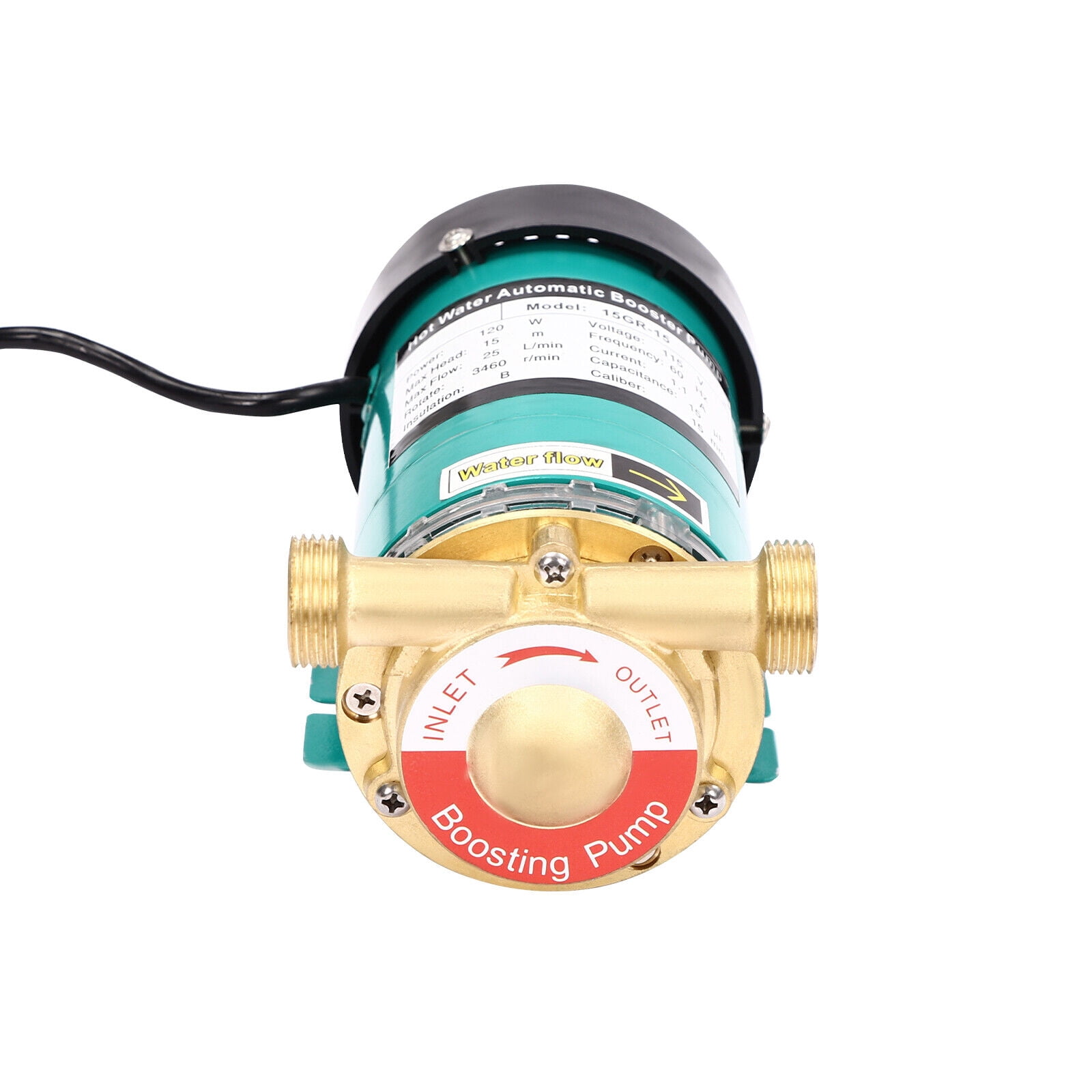 120W 115V 60Hz Household Booster Pump Automatic Boost Water Pressure Booster Pump Fits Shower