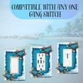 thumbnail image 4 of Nautical Single Rocker Switch (1 Gang) Decorative Light Switch Plate Cover with Sea Turtle and Ocean Waves Design, Coastal Home Décor for Unique Lighting Accents, 4 of 9
