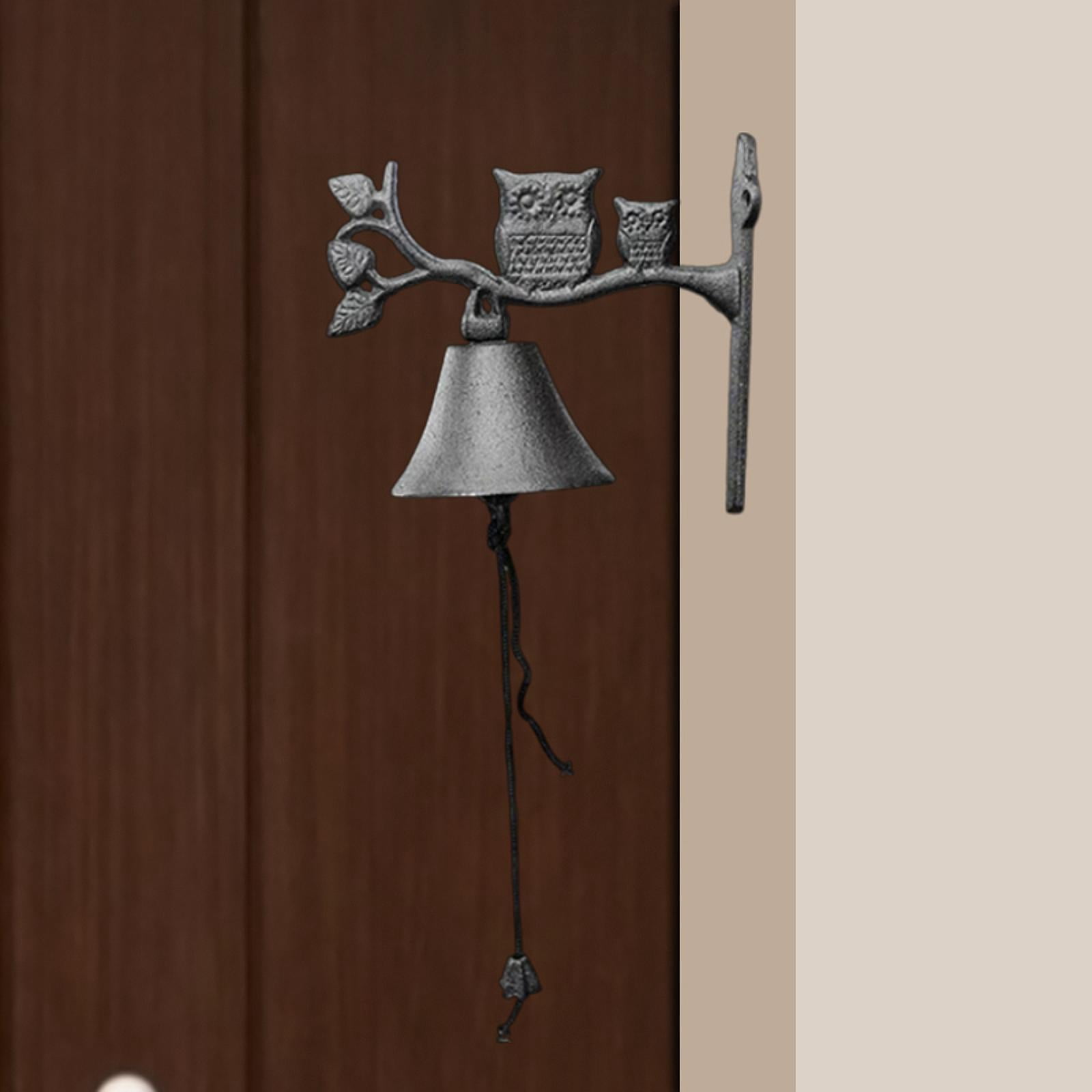 Baoblaze Rustic Cast Iron Antique Outdoor Dinner Bell for Gate Outside House