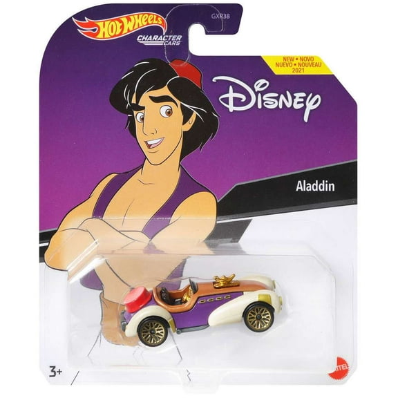 Hot Wheels Character Cars Disney Aladdin 1:64 Scale Vehicle - First Appearance 2021