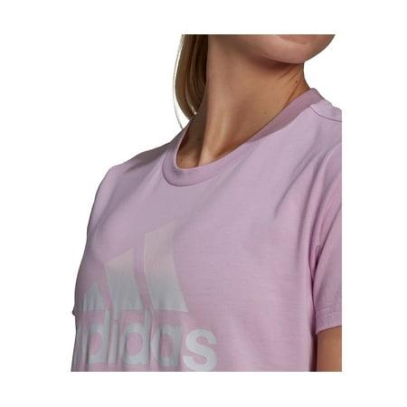 Adidas Womens Cotton Graphic T-Shirt, Lilac, X-Small