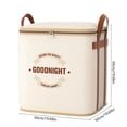 thumbnail image 2 of Extra Large Heavy Duty Storage Bags with Reinforced Handles - Double Zipper Foldable Bags for Clothes & Quilts, Moistureproof for Closet, Moving, Travel & Space Saving Home Storage, 20*20*20in, Beige, 2 of 7