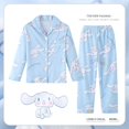 thumbnail image 1 of Pijamas de dibujos animados para niños y niñas, ropa de dormir Kawaii de manga larga, con diseño de Cinnamoroll Kuromi, 2023, 1 of 4