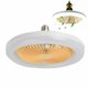 thumbnail image 1 of Ventilador de techo con luz integrada Ventilador de techo empotrado con luz LED de 30 W para interiores Ventilador de 3 aspas con protección giratoria para cocina y baño, 1 of 5