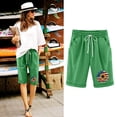 thumbnail image 2 of Pantalones Cortos Casuales para Mujer Día de la Independencia Impreso Elástico de la Cintura, Pantalones Cortos de Verano para Mujeres, 2 of 4