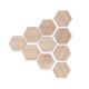 thumbnail image 2 of 25Pcs Hex Wood Chips 38mm Blank Unfinished Wooden Cutouts Slices for DIY Decorations Crafts, 2 of 3