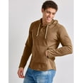 thumbnail image 4 of Hanes Men's Originals Hoodie Lightweight Hooded Sweatshirt Henley Collar Sizes S-3XL, 4 of 7