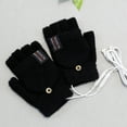 thumbnail image 2 of USB Powered Flip Cover Winter Gloves with Heating Pads for Full Hand Warmth and Touchscreen Use, 2 of 9
