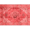 thumbnail image 1 of Ahgly Company Machine Washable Indoor Rectangle Abstract Red Modern Area Rugs, 7' x 10', 1 of 4