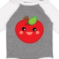 thumbnail image 4 of Inktastic Smiling Apple Boys or Girls Long Sleeve Baby Bodysuit, 4 of 5