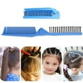 thumbnail image 4 of Peine de pelo plegable, peine cepillo de pelo portátil de viaje, peine de masaje antiestático de doble cabeza, 4 of 5